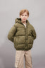 Boys Waterproof Hooded Zippered Coat with Snaps and Pockets