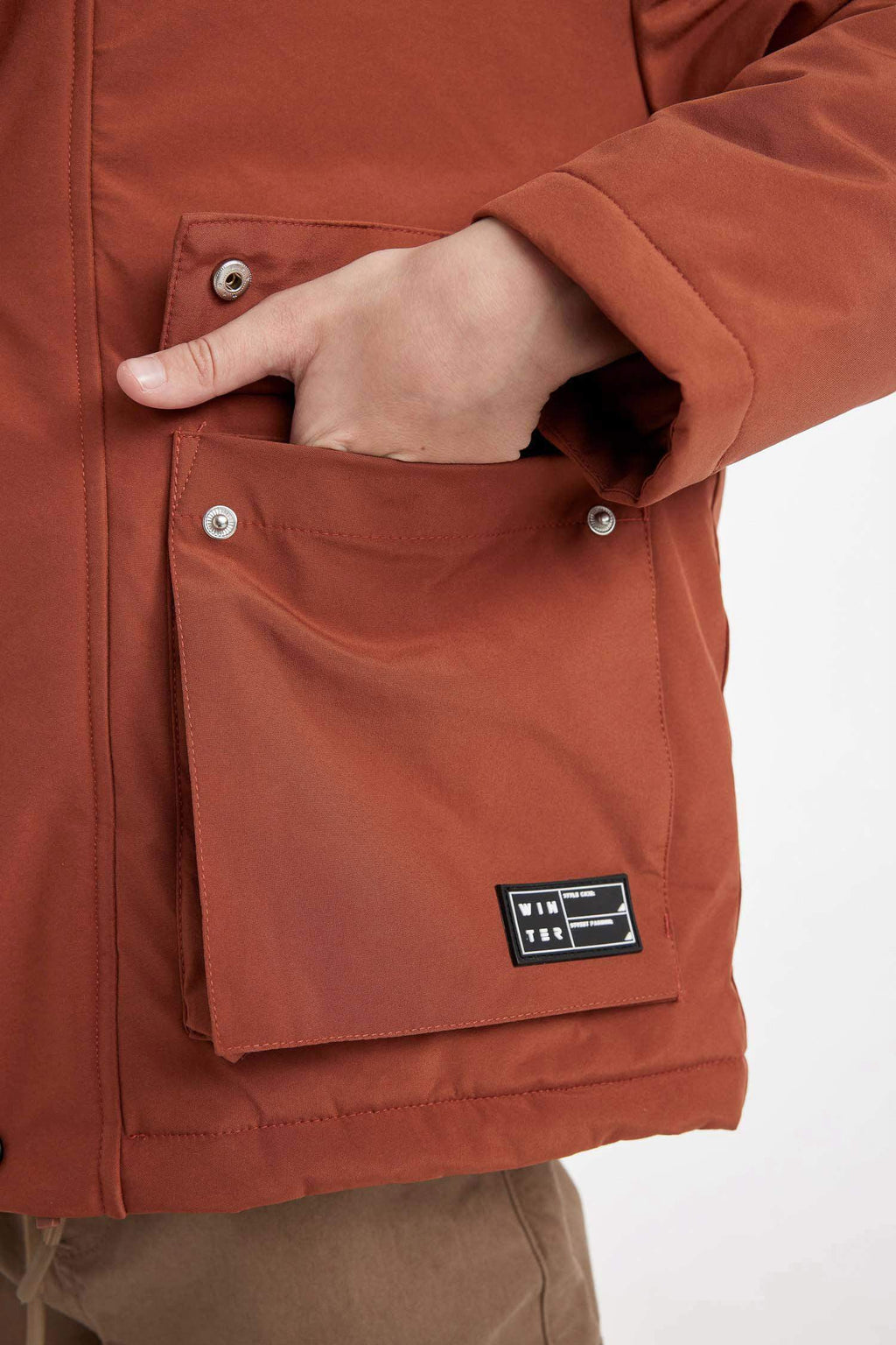 Boys Waterproof Hooded Coat