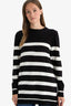Regular Fit Crew Neck Striped Sweater Tunic