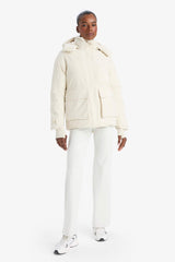 Water-repellent, regular-fit, hooded winter coat with zipper and pockets.