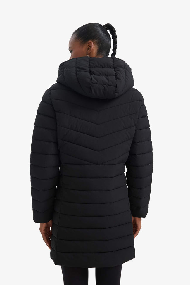 Water Repellent Regular Fit Hooded Puffer Parka Coat Main Image