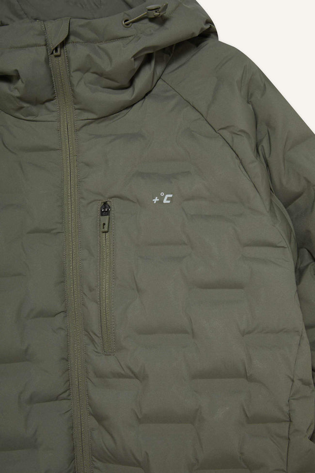 Water-repellent, regular fit, hooded, zip-up, quilted, puffer jacket. Main Image