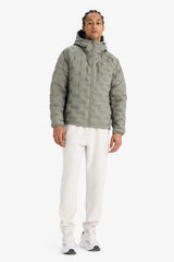 Water-repellent, regular fit, hooded, zip-up, quilted, puffer jacket.