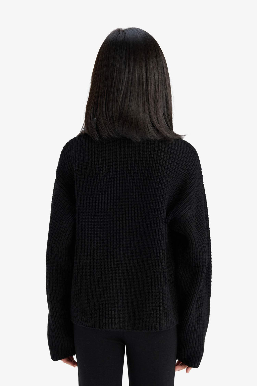 Girl's Standard Fit Crew Neck Knitwear Sweater