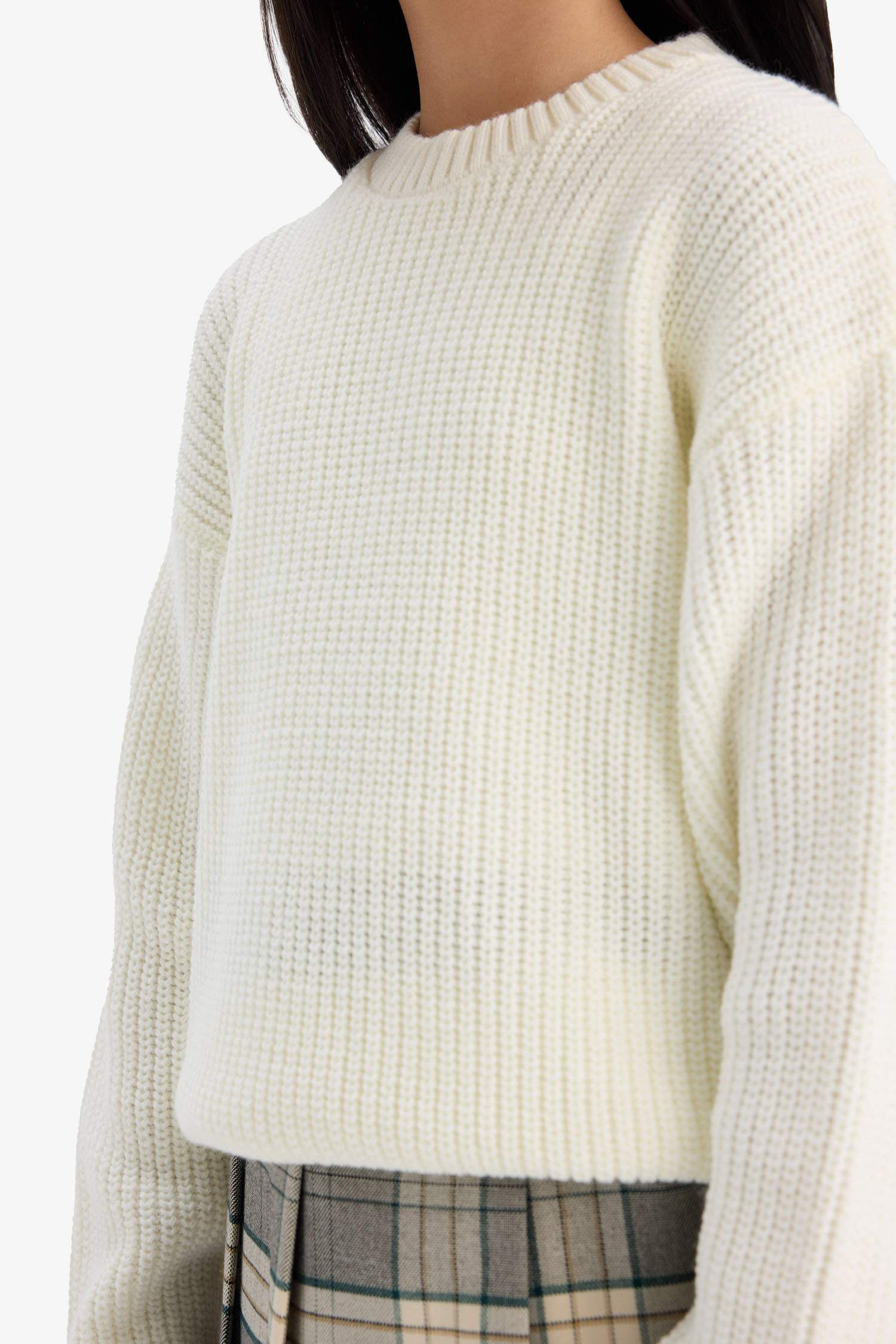 Girl's Standard Fit Crew Neck Knitwear Sweater