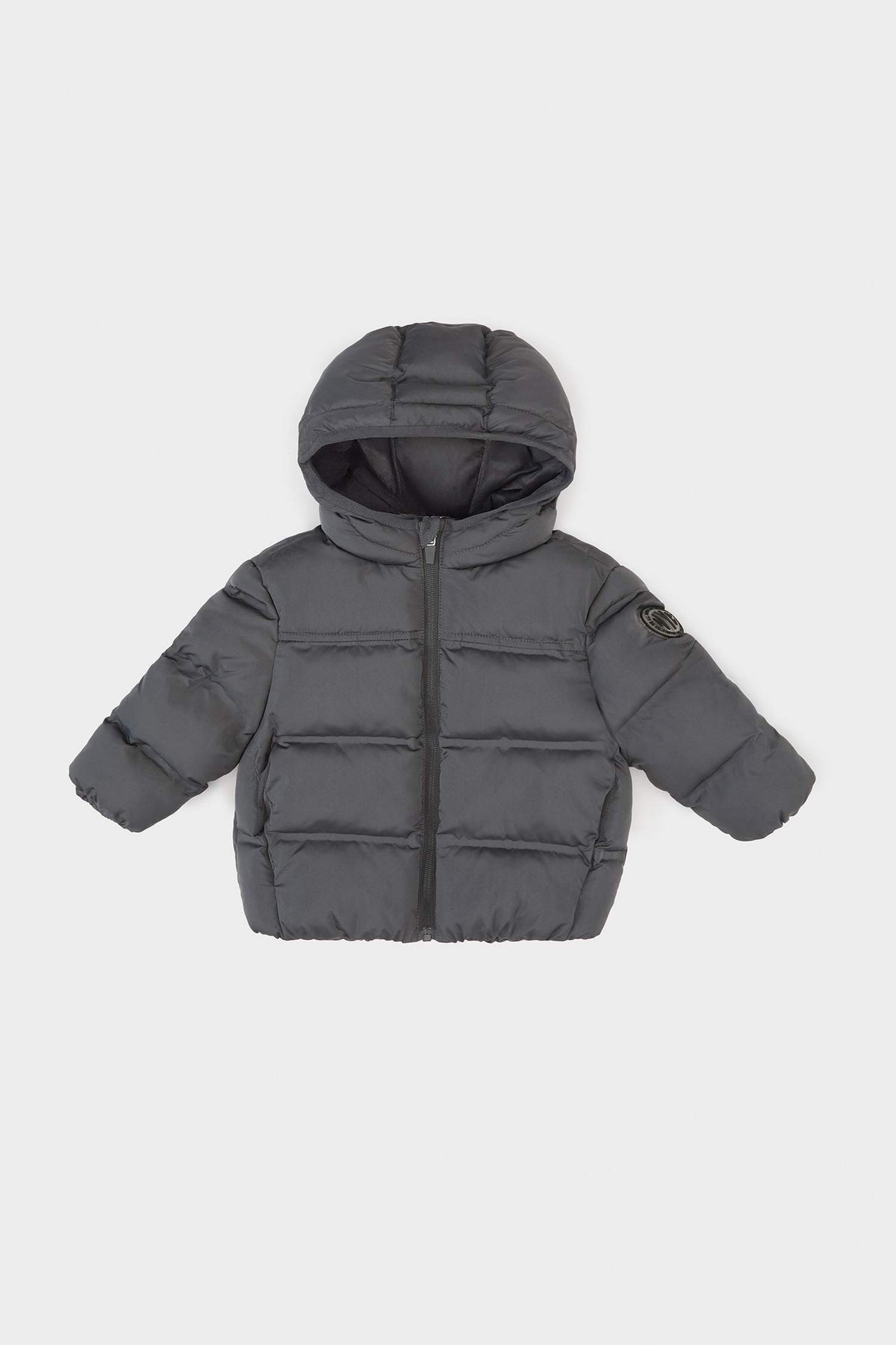Baby Boy Hooded Zippered Coat