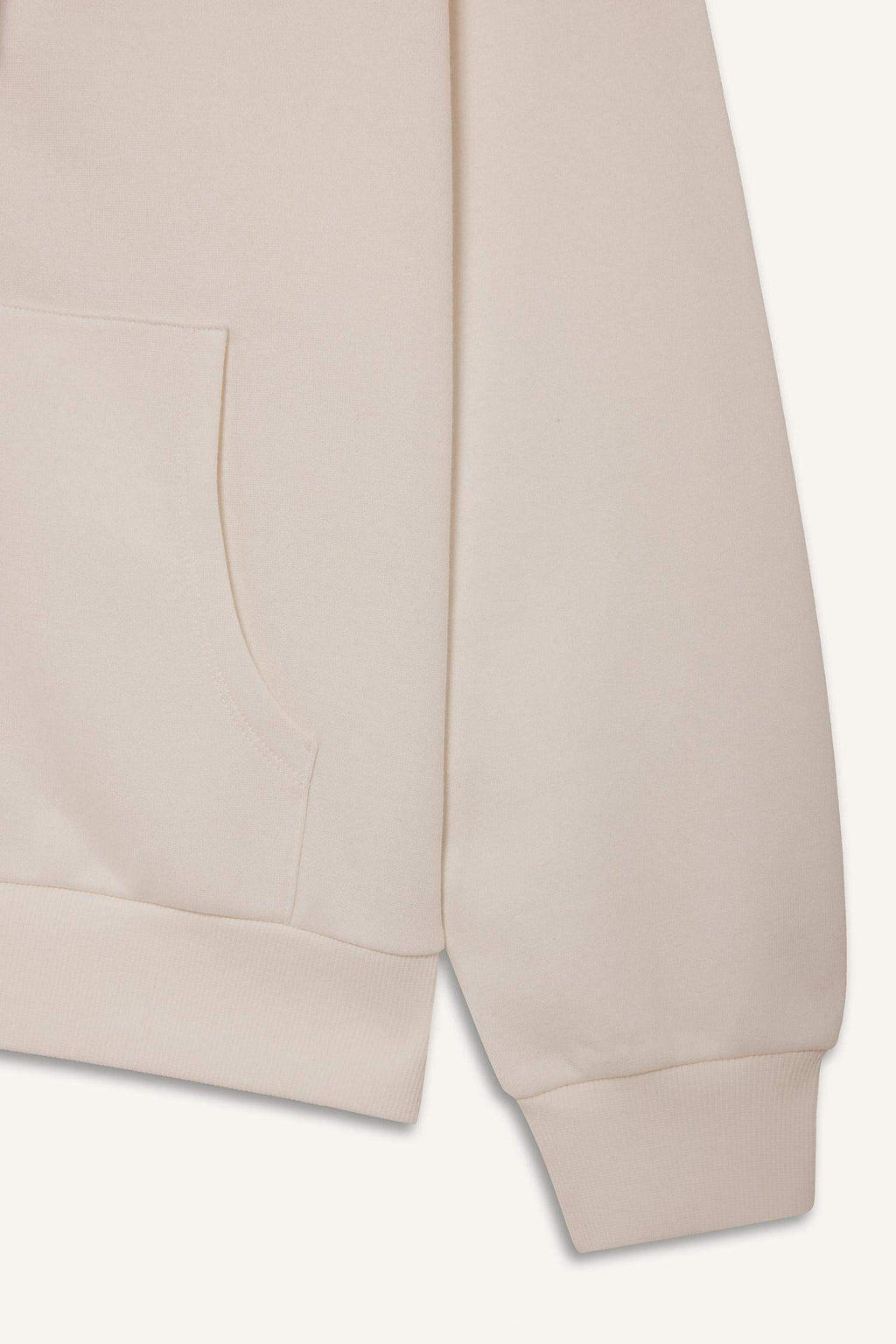 Regular fit hooded cardigan in heavyweight fabric