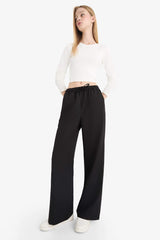 Wide Leg Regular Waist Trousers