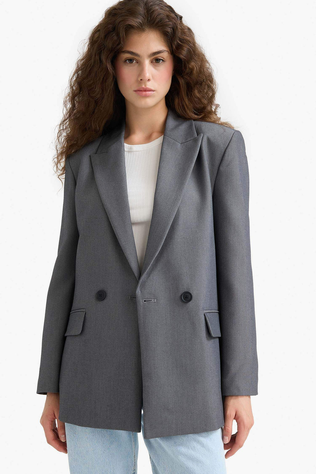 Regular Fit Taffeta Blazer