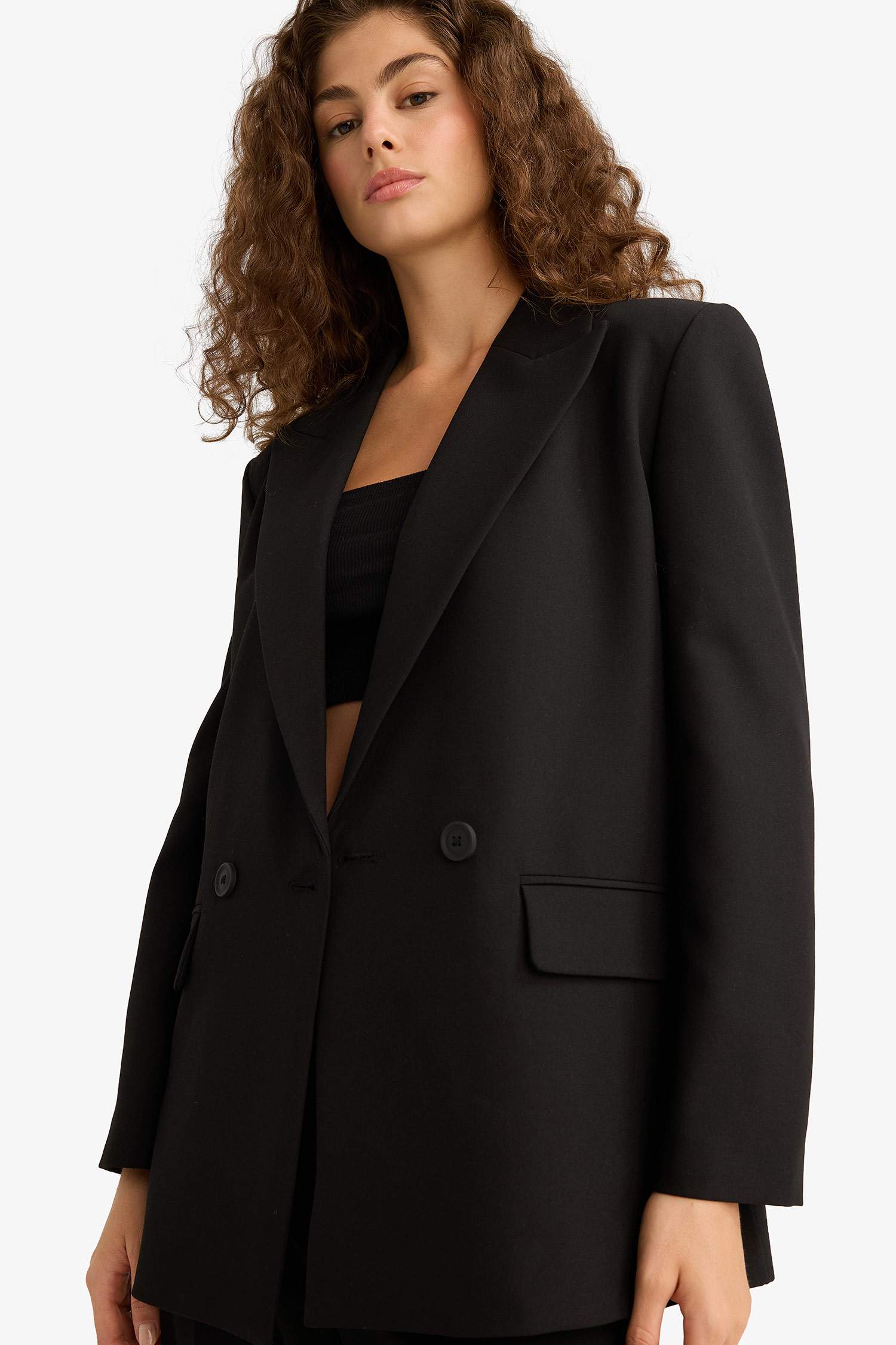 Regular Fit Taffeta Blazer