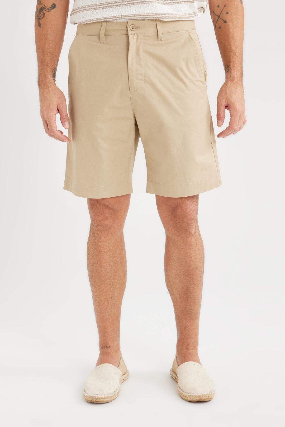 Regular Fit Gabardine Bermuda