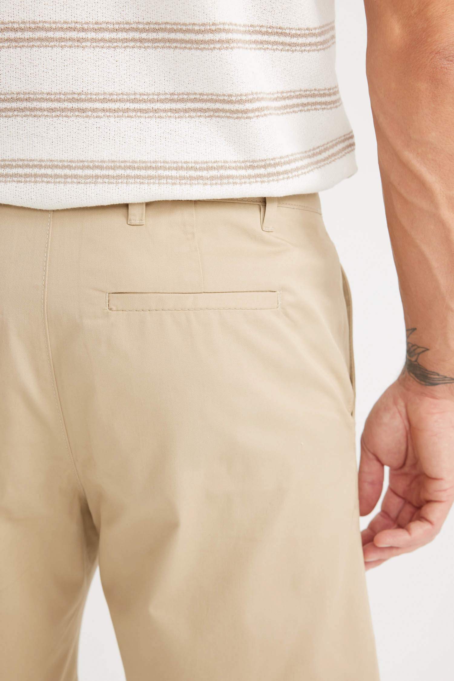 Regular Fit Gabardine Bermuda