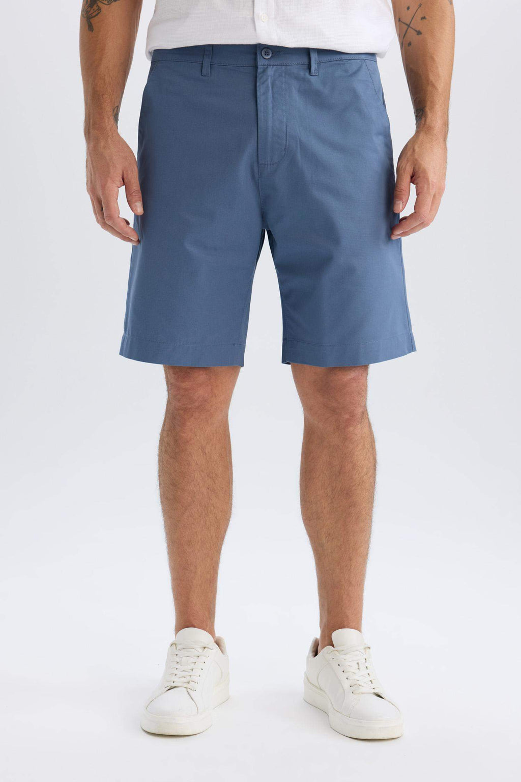 Regular Fit Gabardine Bermuda