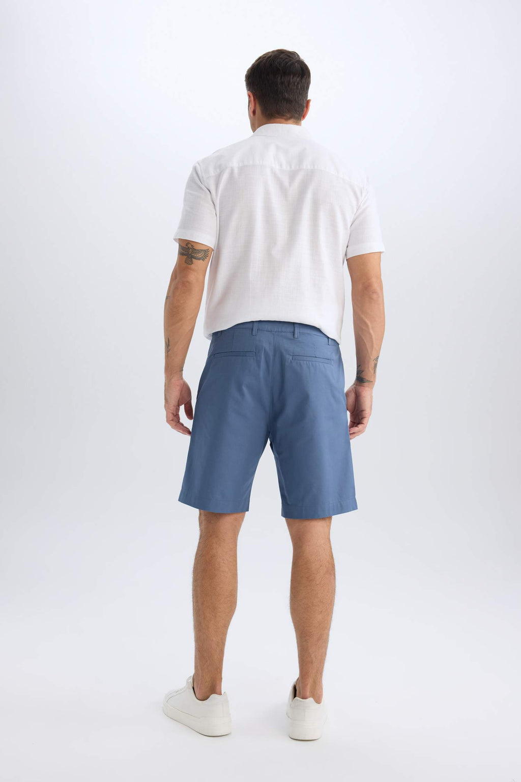 Regular Fit Gabardine Bermuda