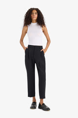 Slim Fit Slim Cut Half Turtleneck Ribbed Camisole White Undershirt