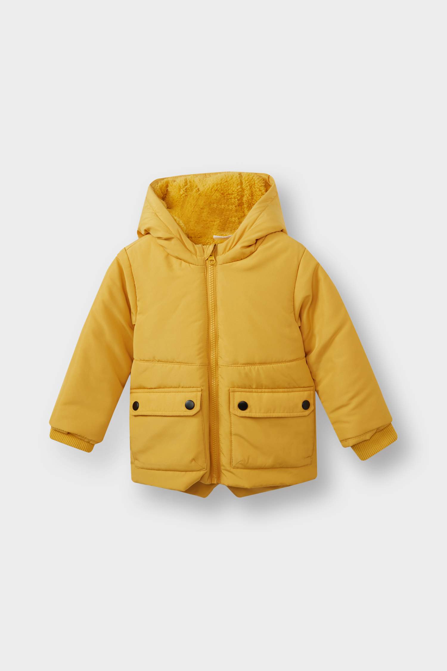 Baby Boy Hooded Zippered Coat