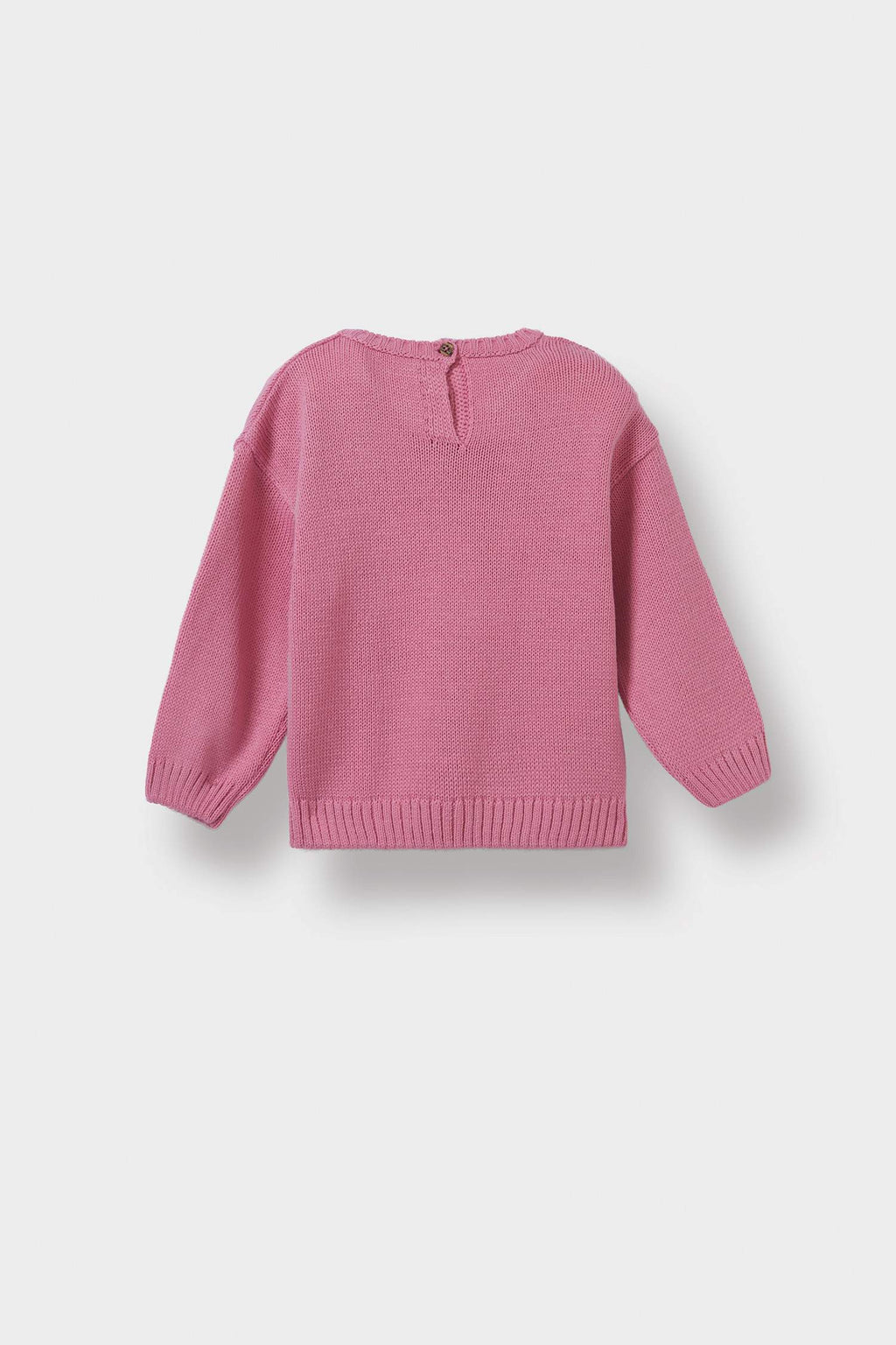 Baby Girl Crew Neck Printed Knitwear Sweater