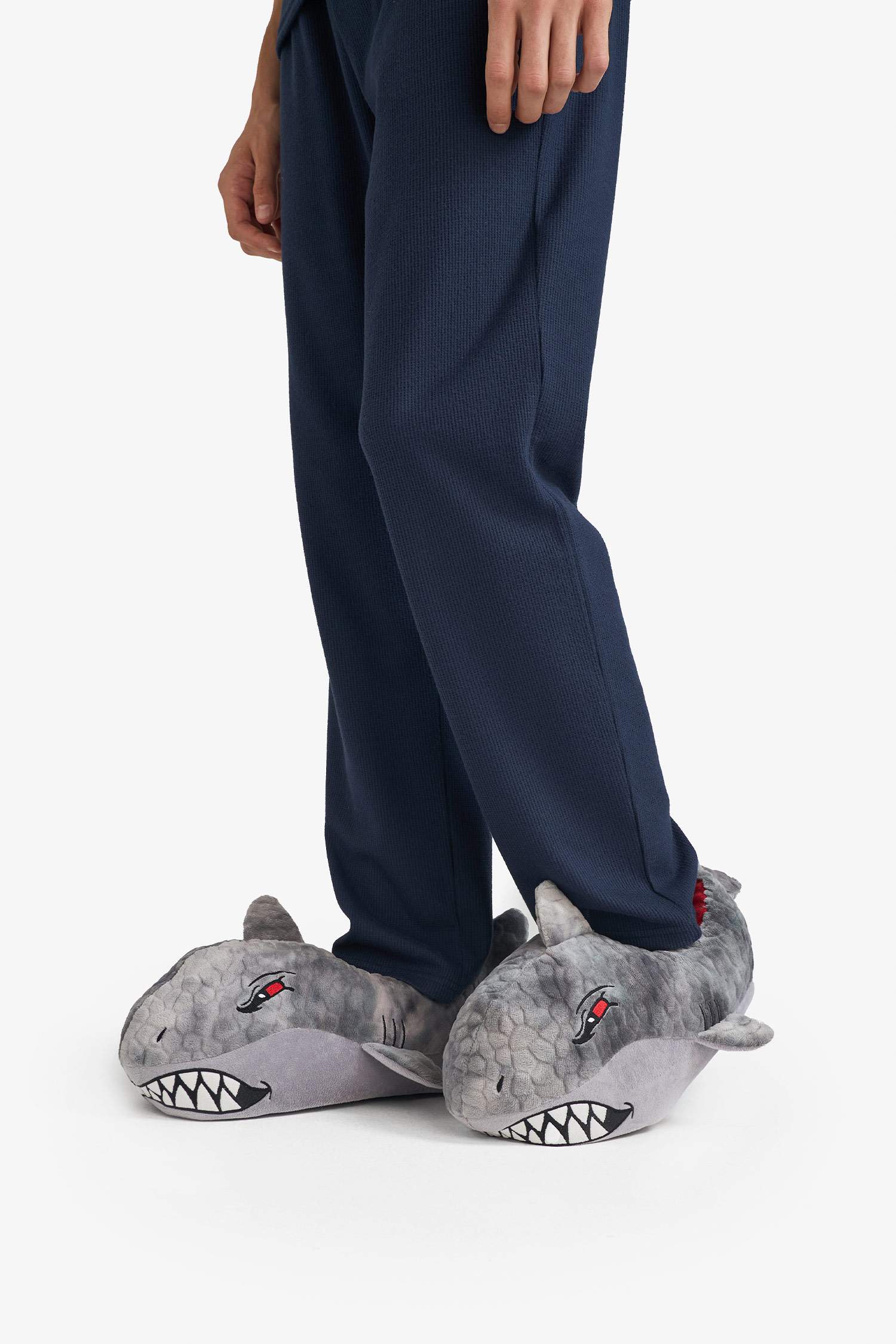 Male Shark Themed Chunky Sole Slippers
