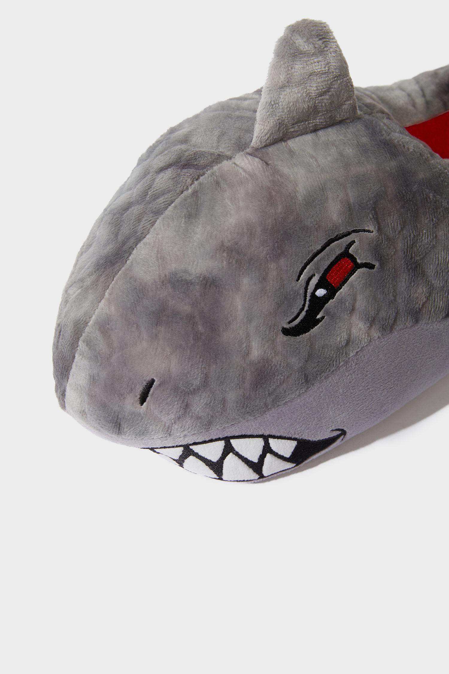 Male Shark Themed Chunky Sole Slippers