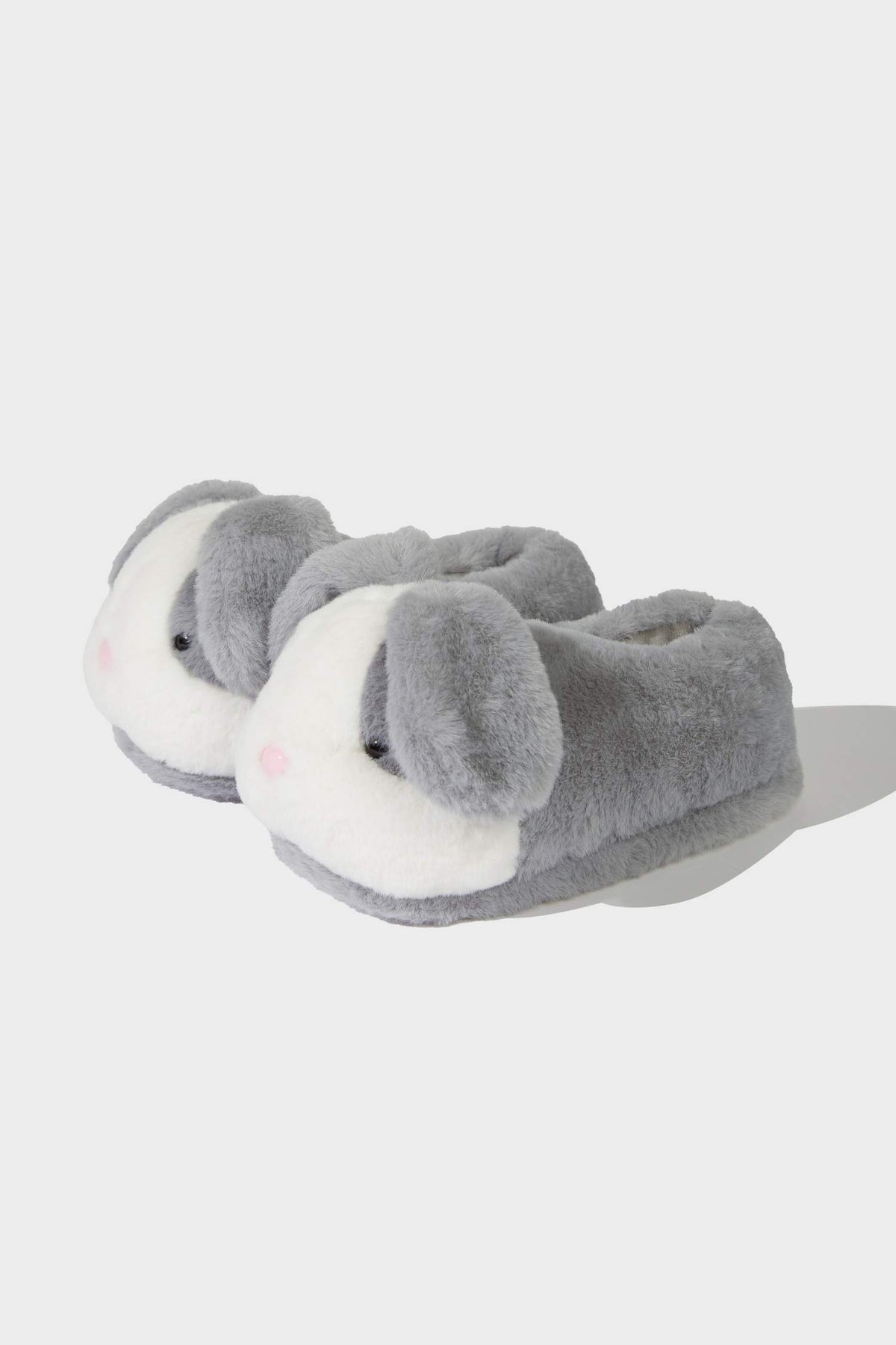 Girls Rabbit Themed Flat Sole Slippers