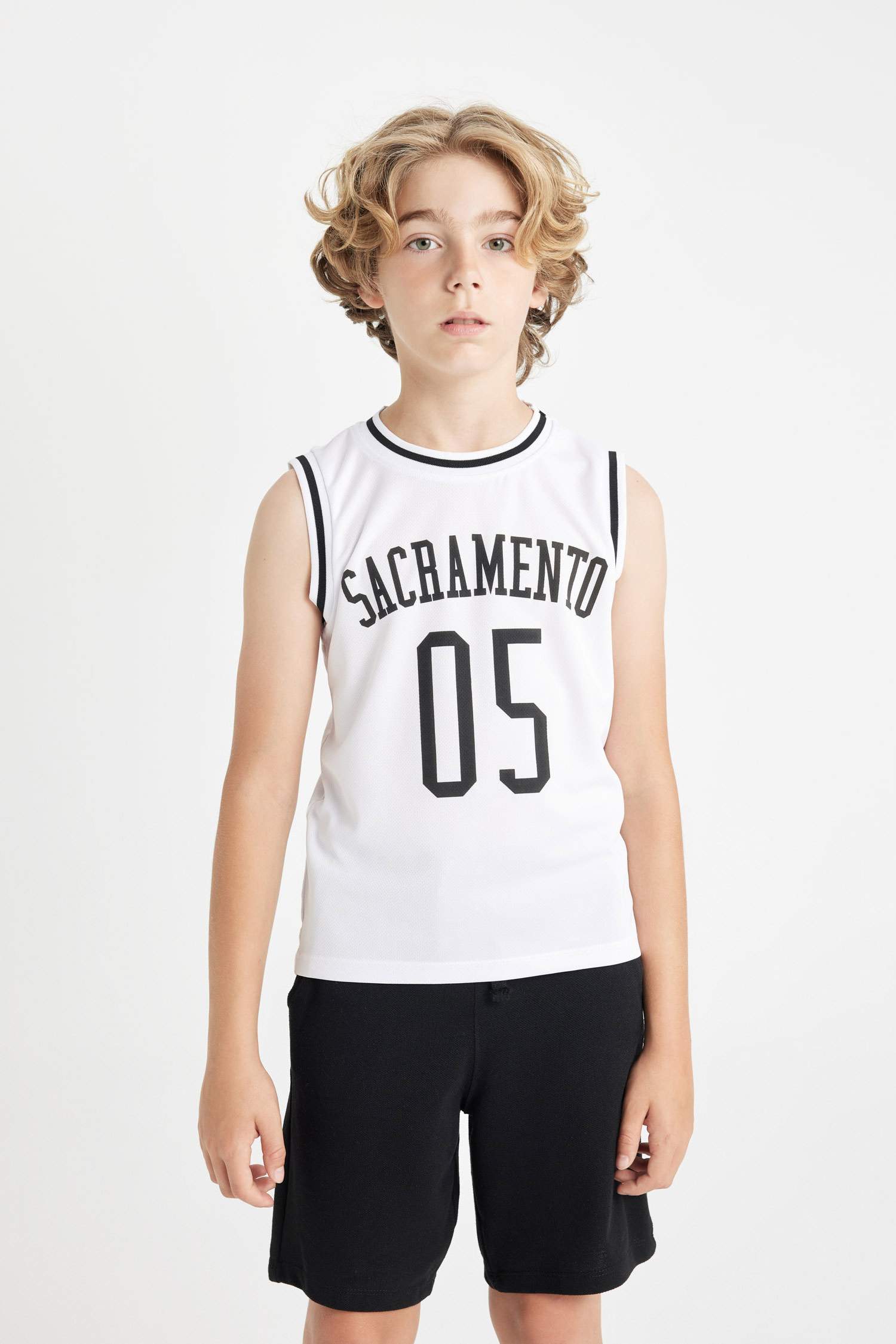 Boys Bike Collar Printed Athlete