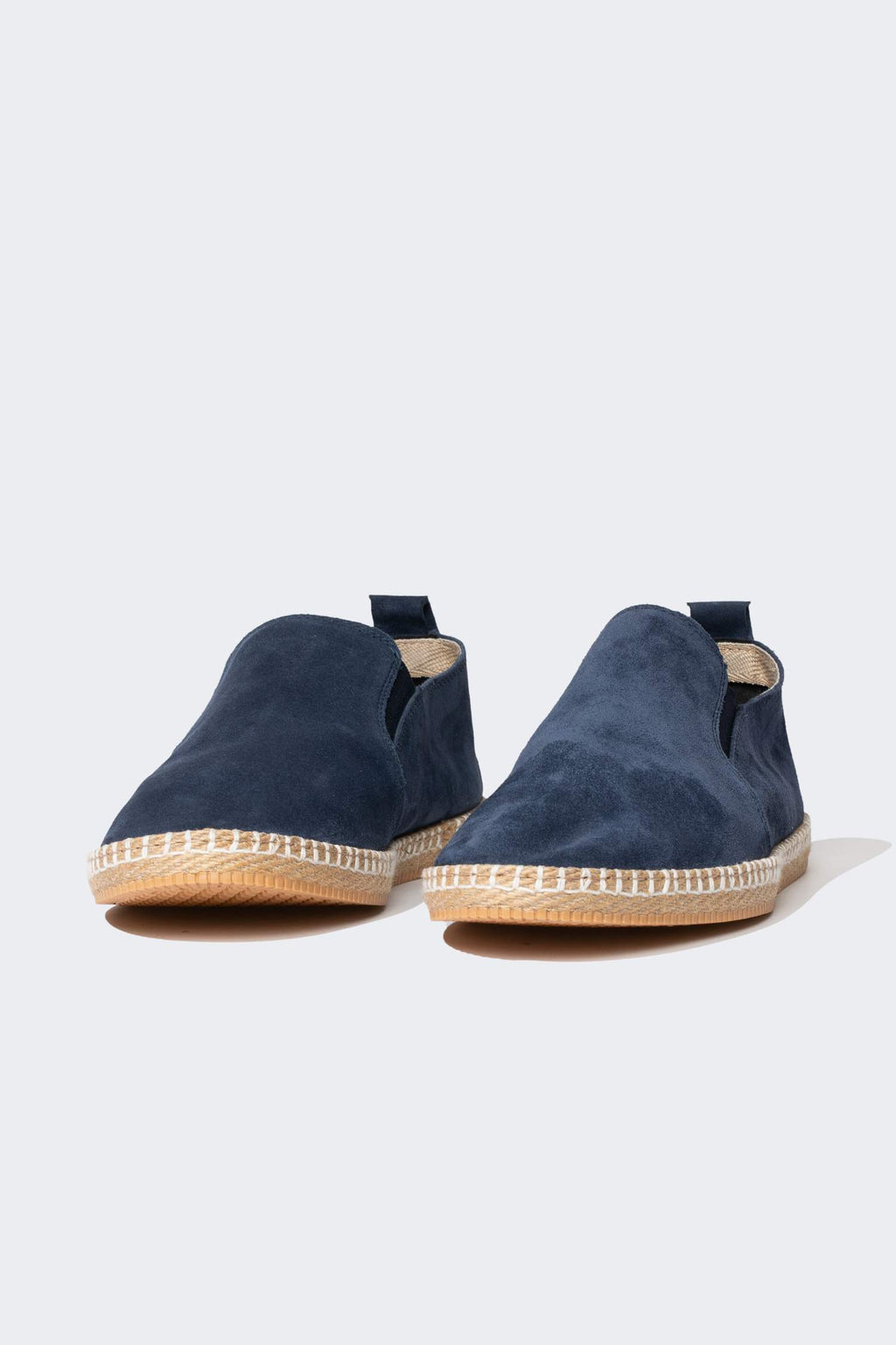 Mens Flat Sole Leather Suede Espadrilles