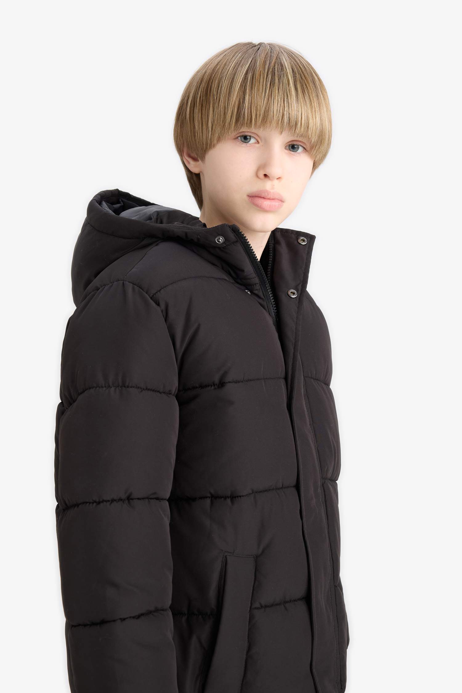 Boys Waterproof Hooded Zippered Parka