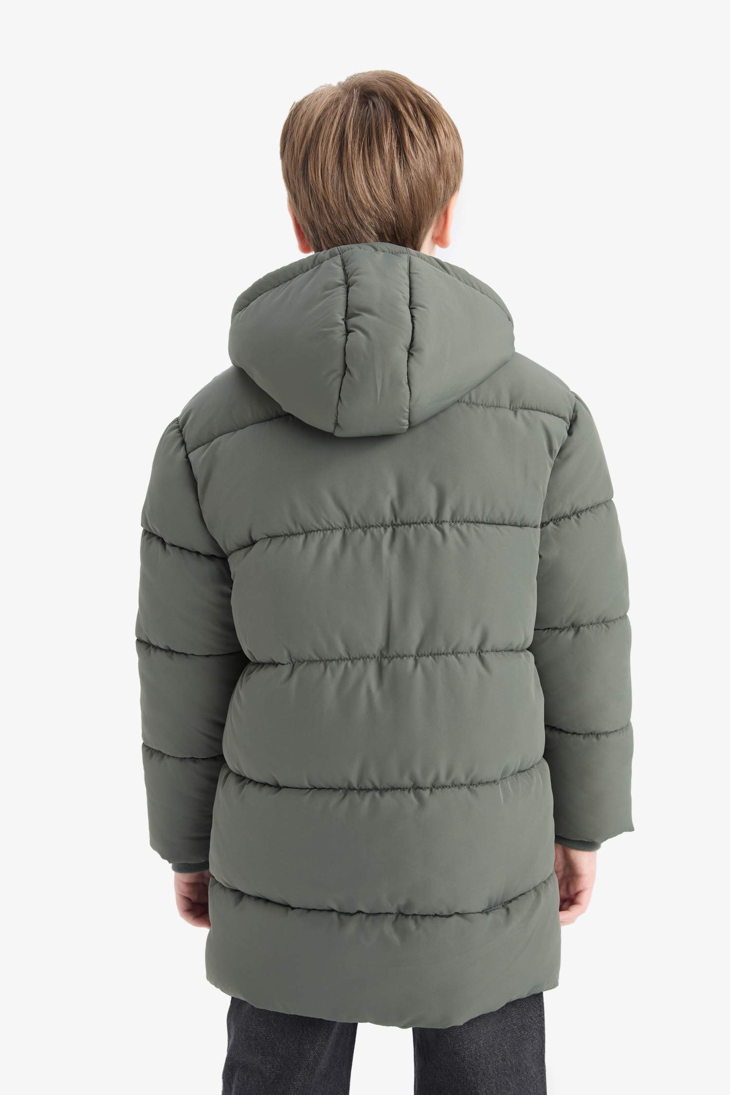 Boys Waterproof Hooded Zippered Parka
