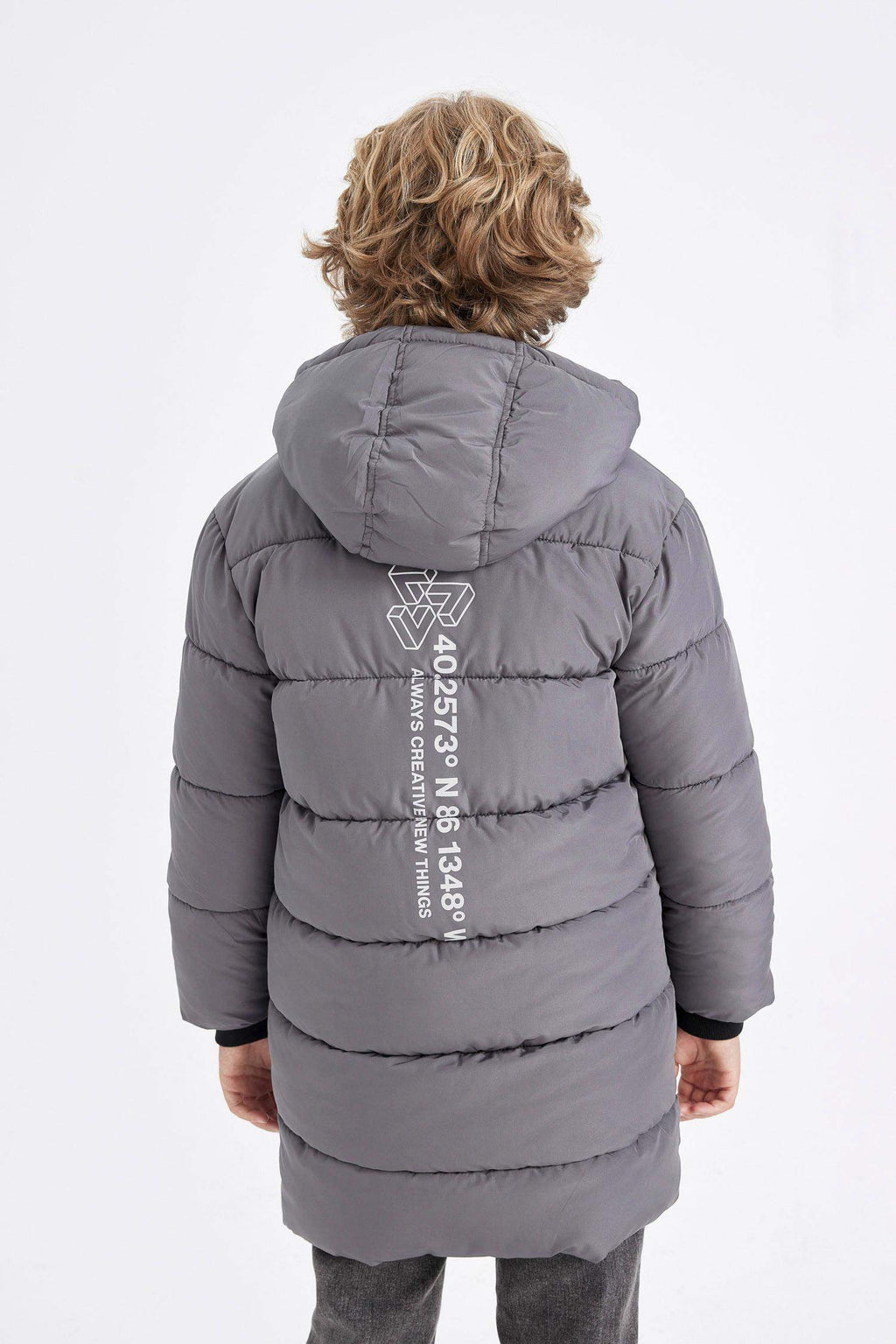 Boys Waterproof Hooded Zippered Pocket Fleece Lined Parka