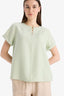 Regular Fit Round Neck Short Sleeve Blouse