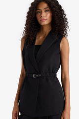 Slim Fit Jacket Collar Vest