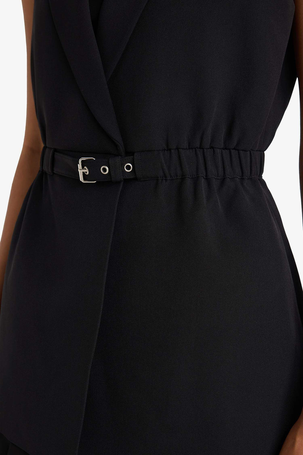 Slim Fit Jacket Collar Vest