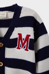 Baby Boy Buttoned Striped Knit Cardigan