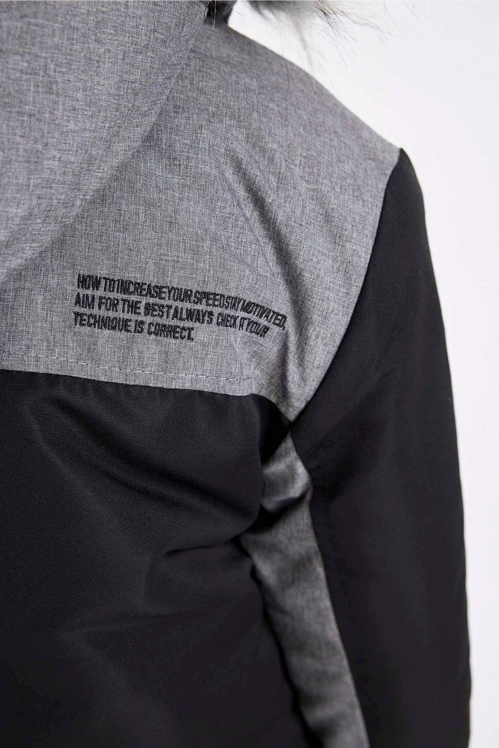 Boys Detachable Faux Fur Collar Hooded Plush Lining Parka