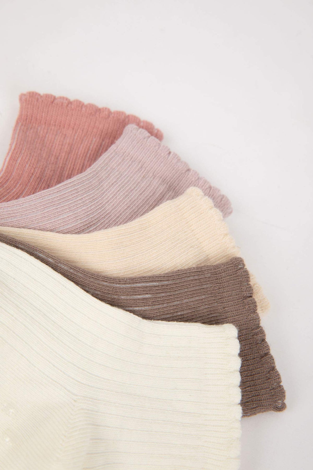 Baby Girl Seamless 5-Pack Cotton Long Socks