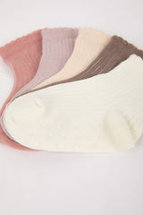 Baby Girl Seamless 5-Pack Cotton Long Socks