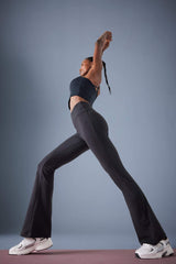 DeFactoFit Flare Fit Waist-hugging, Non-revealing, High Waist, Flare Leg, Standard Length Sportsman's Tracksuit Bottoms