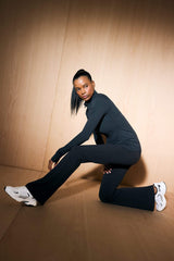 DeFactoFit Flare Fit Waist-hugging, Non-revealing, High Waist, Flare Leg, Standard Length Sportsman's Tracksuit Bottoms