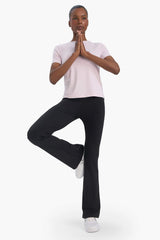 DeFactoFit Flare Fit Waist-hugging, Non-revealing, High Waist, Flare Leg, Standard Length Sportsman's Tracksuit Bottoms