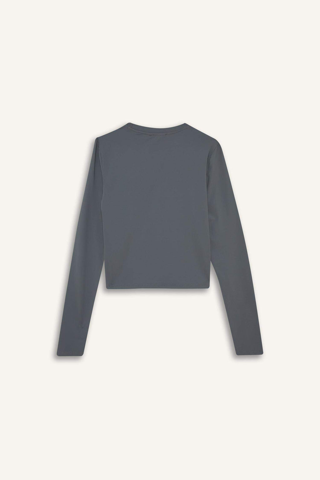 Fitted Crew Neck Long Sleeve T-Shirt