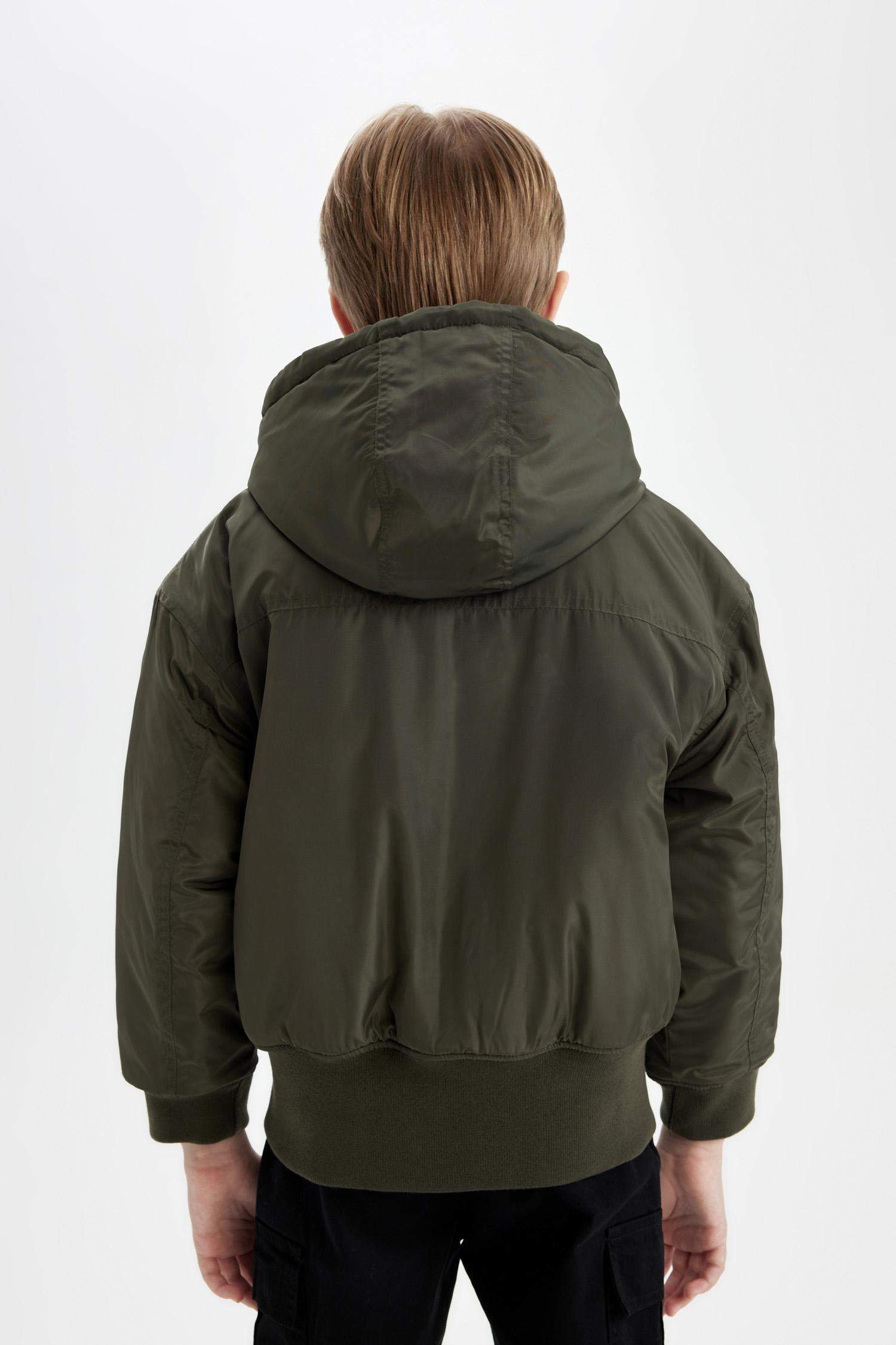 Boys Double-Sided Hooded Coat
