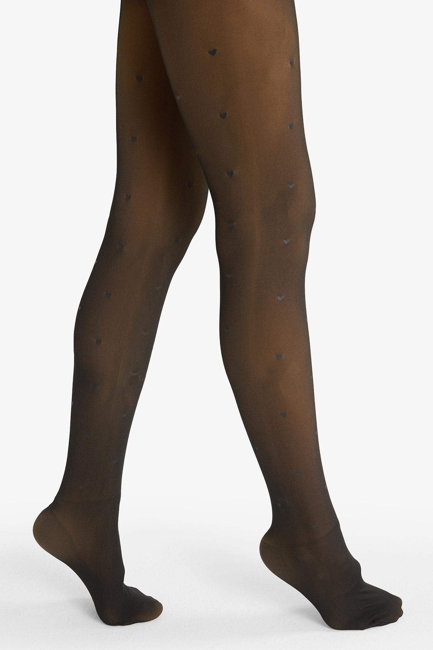 Women's Heart Pattern Thermal Tights
