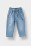 Baby Girl Paperbag Straight Leg Jeans
