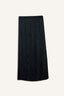 A Cut Satin Maxi Skirt