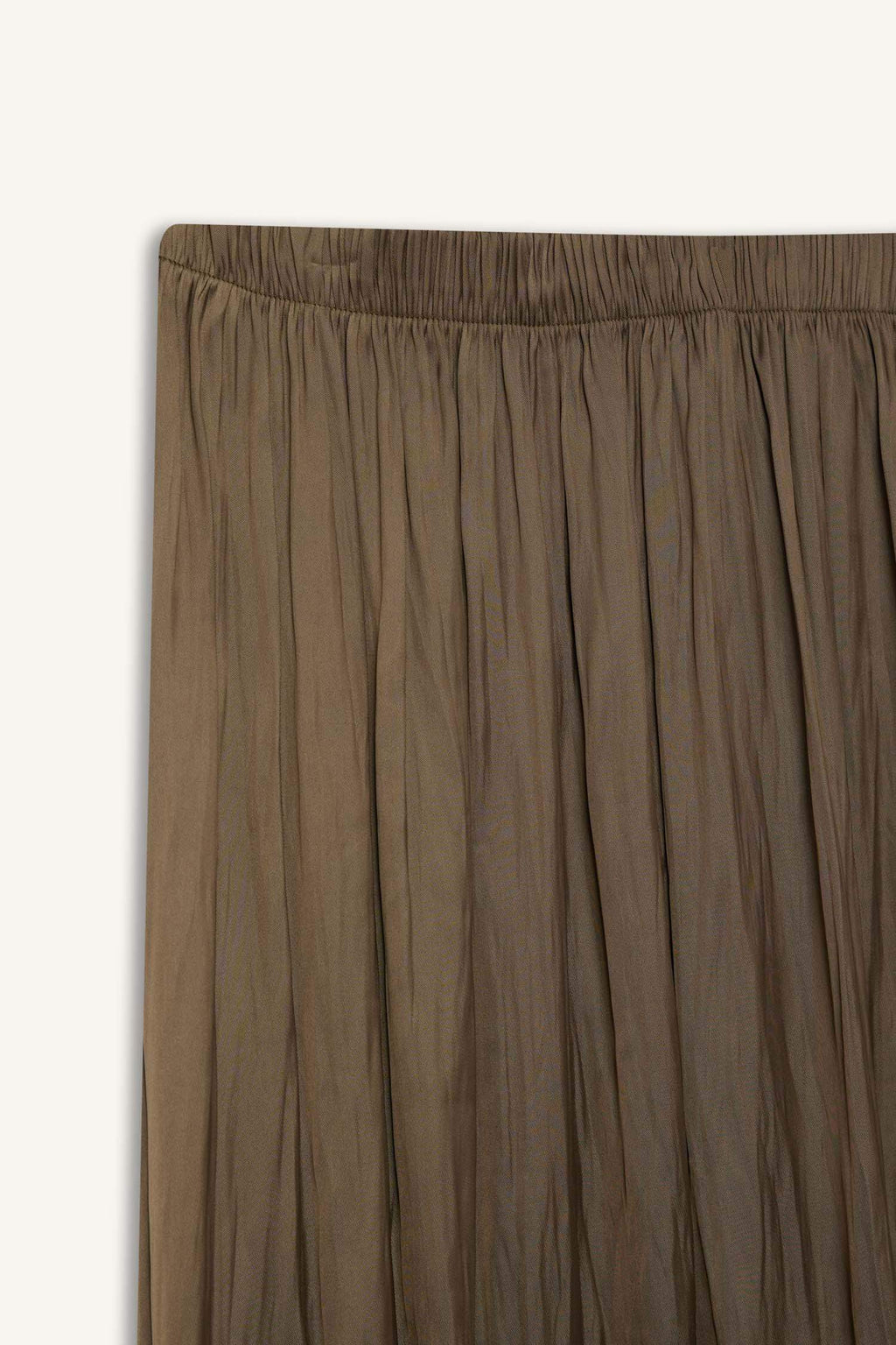 A Cut Satin Maxi Skirt