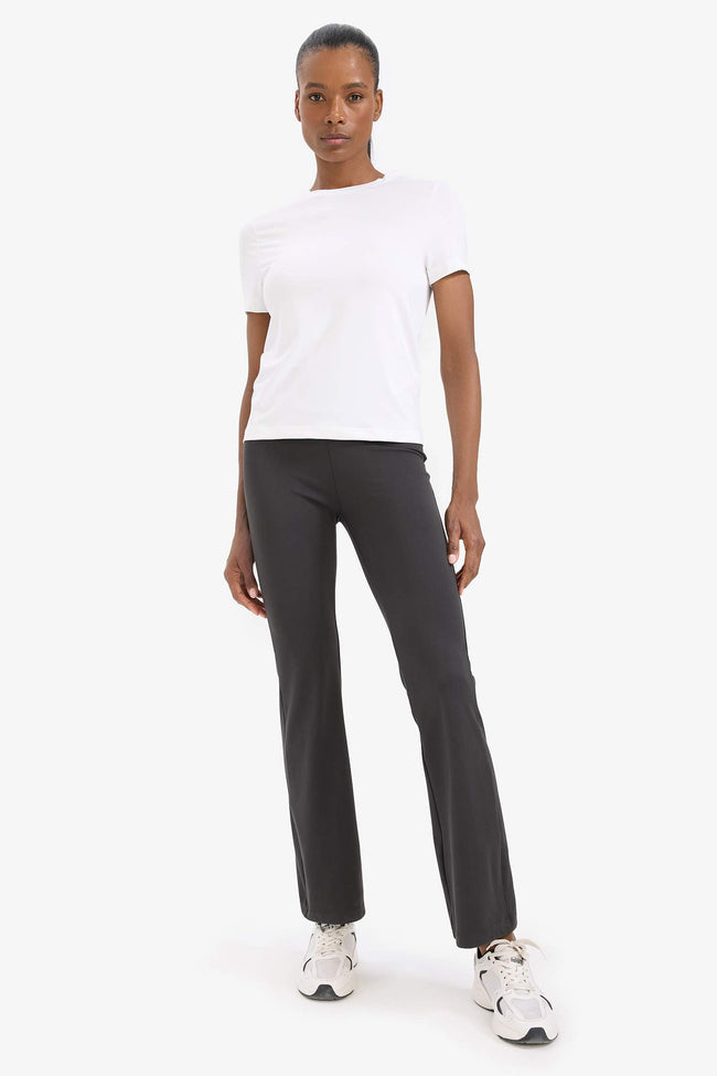 DeFactoFit Standard Fit Cycling Collar Athmando Basic Flat Short Sleeve T-shirt Main Image