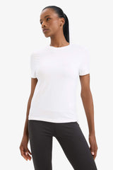 DeFactoFit Standard Fit Cycling Collar Athmando Basic Flat Short Sleeve T-shirt