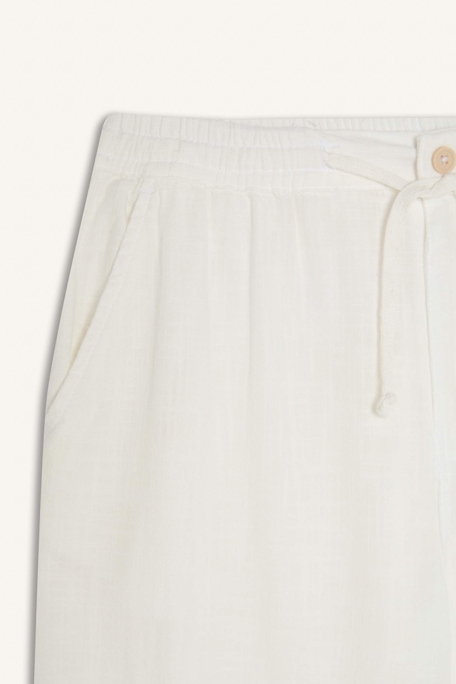 100% Cotton Summer Waisty Strap-on Jogger Pants Slim Fit Fit Fit Fit Fit With Flat Leg Pocket