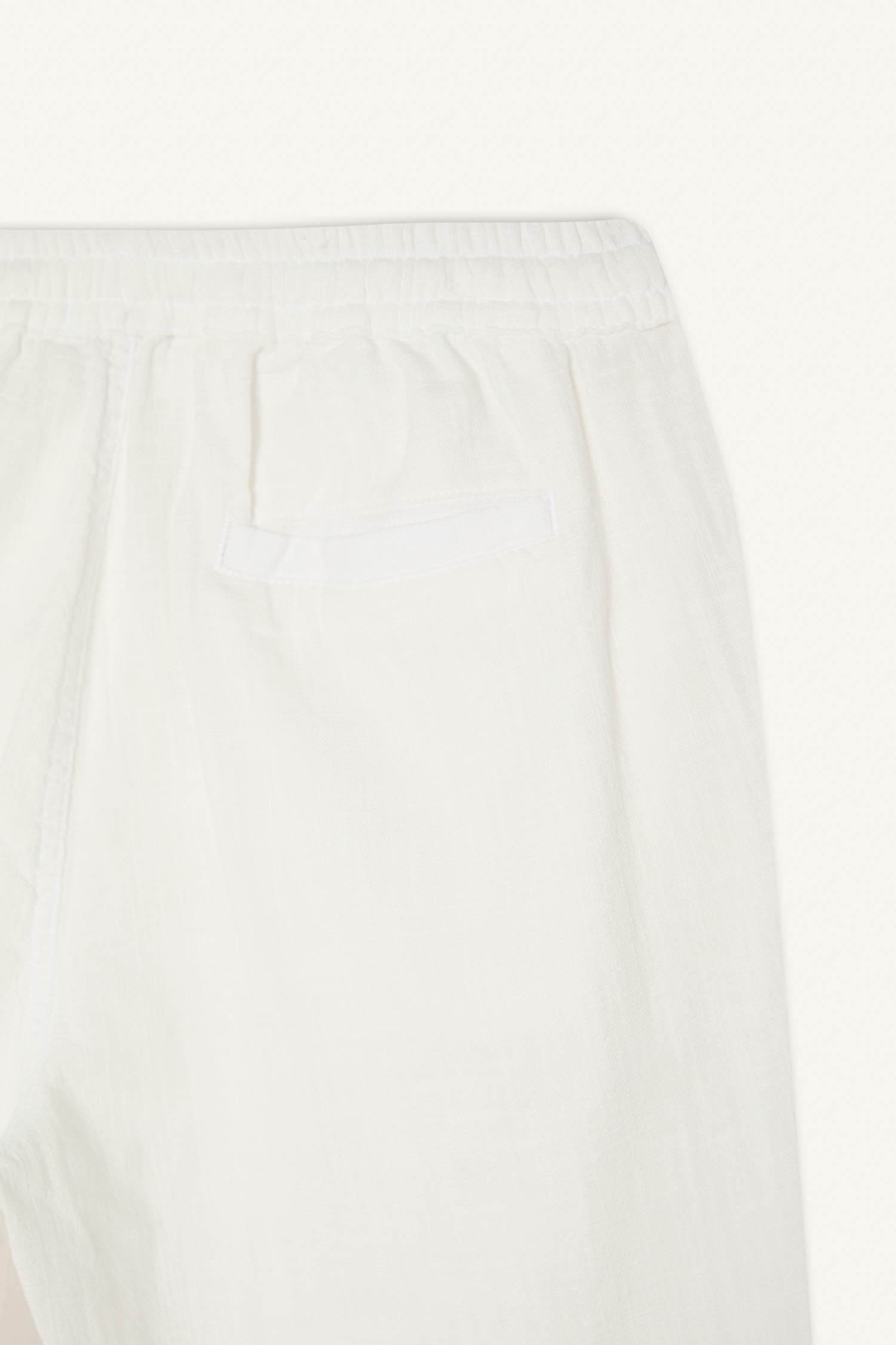 100% Cotton Summer Waisty Strap-on Jogger Pants Slim Fit Fit Fit Fit Fit With Flat Leg Pocket