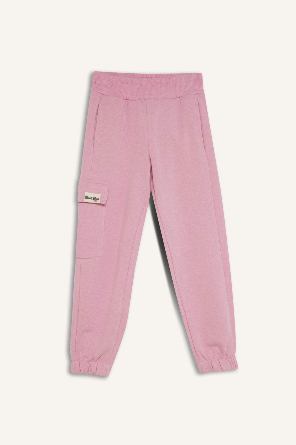 Girls Cargo Pocket Elastic Waist and Leg Jogger Sweatpants